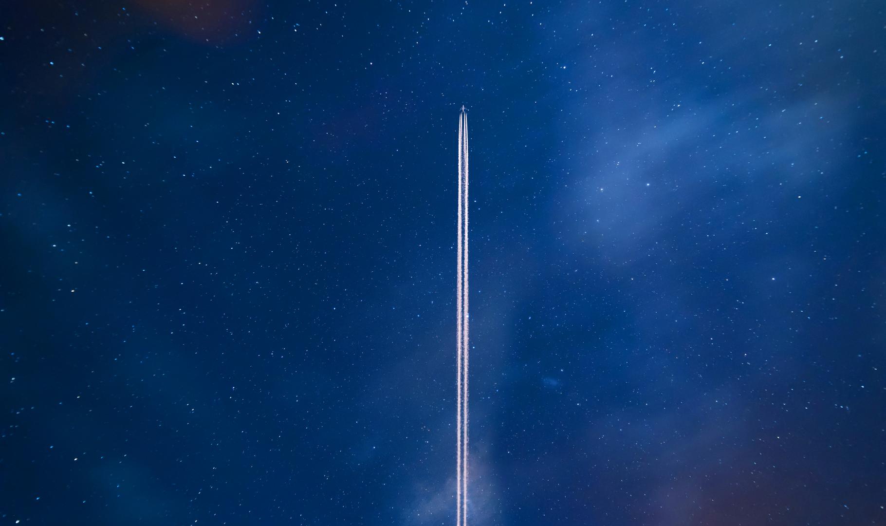 jet in the sky
